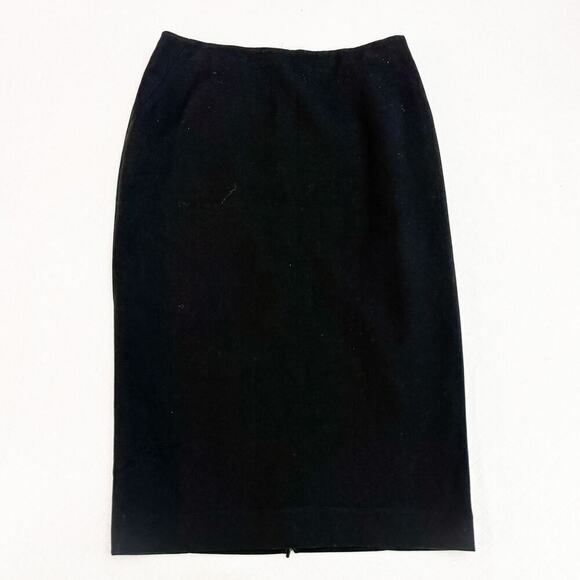 Hobbs London Black Pencil Skirt Adjustable Back Slit Size 6 London - Picture 1 of 8